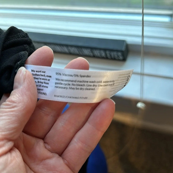 Eileen Fisher Asymmetrical Black Tunic, Size Small, Like New - Picture 7 of 7